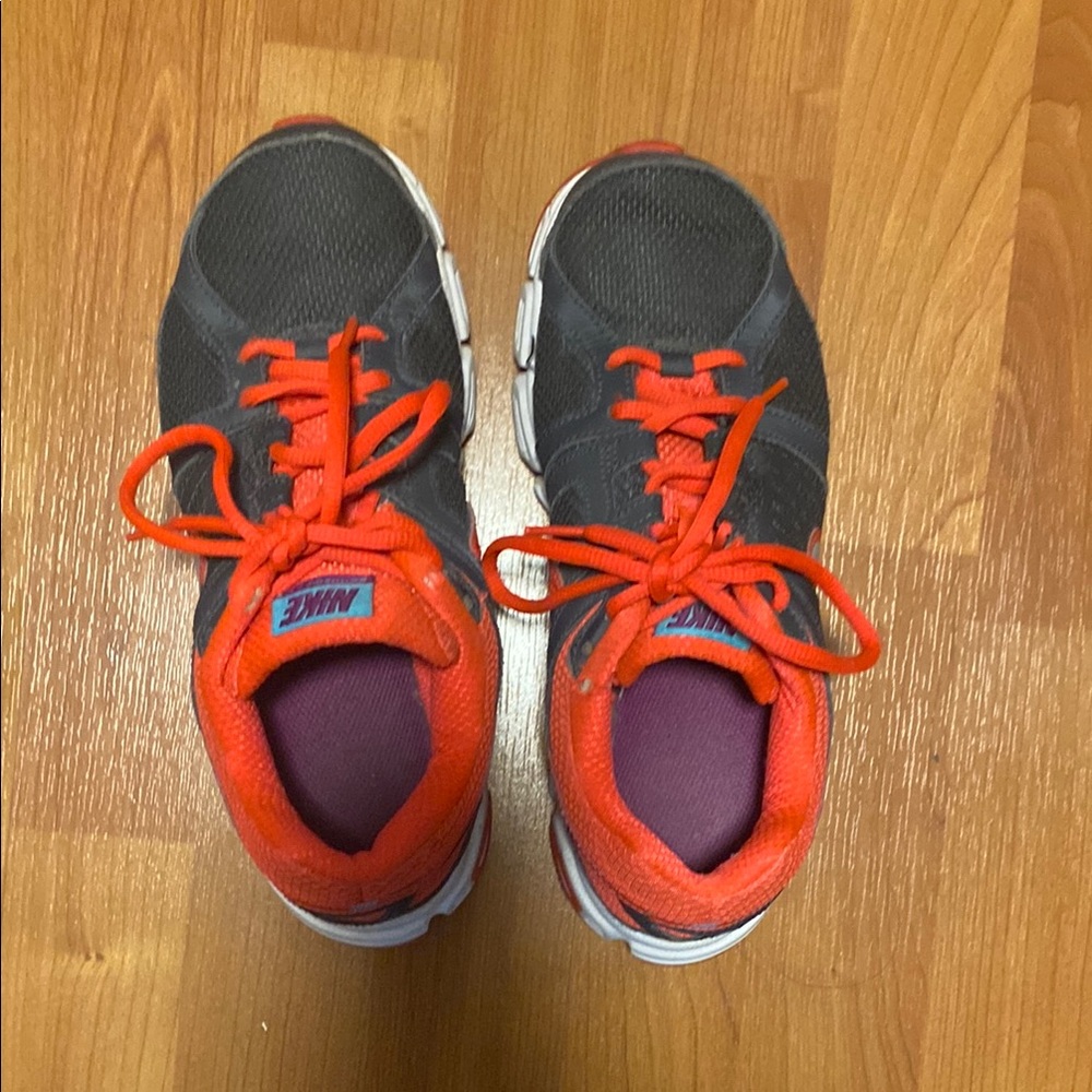 Nike Red/Orange and Gray Athletic Shoes